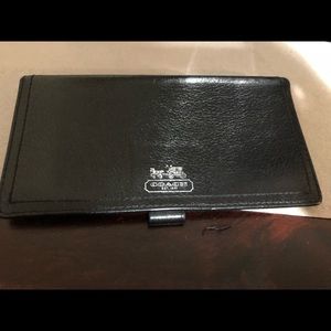 Coach checkbook wallet